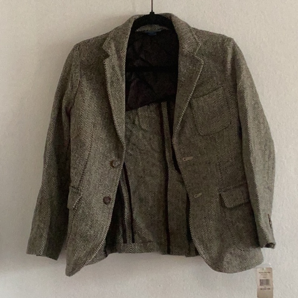 Beige and black, boys, size 10-12, Ralph Lauren, Blazer